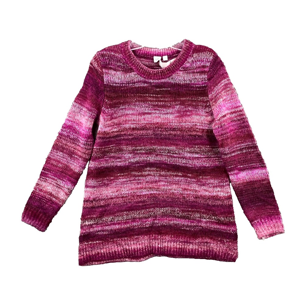 Gap Forever Cozy Tunic Sweater Womens Small Pink Striped Classic Academia Winter